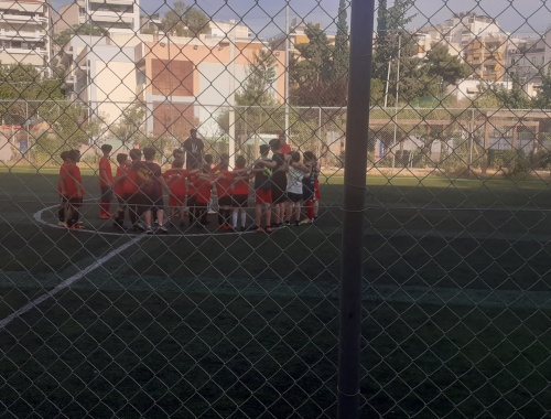 Ποδοσφαιρικός αγώνας των παιδιών της Αγκαλιάς με τα παιδιά του Αθλητικού Ομίλου Ν. Σμύρνης